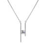 Cel Sta 925 Sterling Silver 1.00CT Moissanite Leia Drop Necklace