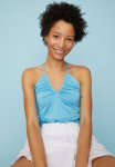 Jersey Thong Body - Light Turquoise