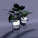Outdoor Oromo Planter Tall - Indigo Ferrograin