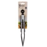 Serving Tongs - Slotted - Stainless Steel - Rubber Grip - 26CM - 2 Pack