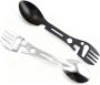 2PCS 10 In 1 Multi Tool Spork Outdoor Camping Spoon Fork Opener
