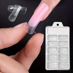 20/40/100 Pcs Reusable Nail Forms For Acrylic Nails Fake Nail Art Molds Nail Extension Forms With Scale Nails Extension Tool