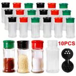 10PCS Spice Jar Spice Bottle Seasoning Bottle Kitchen Seasoning Jar Plastic Creative Monosodium Glutamate Bottle Outdoor Pepper