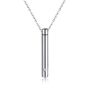 Urn With A Cubic Zirconia - Men's Necklace - Silver