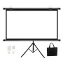 60/100 4:3-PORTABLE Wall-mount Projector Screen W/storage Bag & Hooks