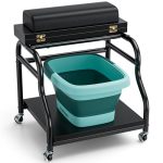 Udefineit Foot Bath Trolley Beauty Salon Nail Foot Spa Esthetician Trolley Cart Portable Pedicure Cart For Footrest Manicure Mas