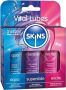 Skins Vital Sex Lube Set - 3 Premium Lubricants: Water Based Tingle Silicone