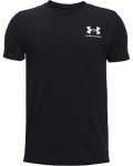 Boys' Ua Sportstyle Left Chest Short Sleeve - Black Ysm