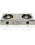 Alva Double Burner Lp Gas Stove With Stainless Steel Body And Auto Ignition For Home Camping 4X4ING 2 Plate Lpgsa Certified 12 M
