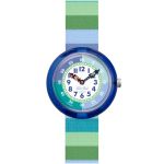 Stripy Green Watch FBNP226