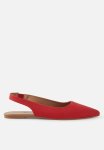 Cotton On Prima Slingback Ballerina - Red Smooth