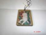 Purple Pixie Wooden Pendant AM17