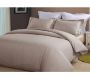 Luxurious Egyptian Cotton Plain Natural Duvet Cover Set: King