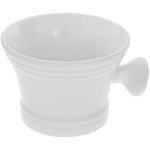 Shaving Bowl Porcelain With Handle White