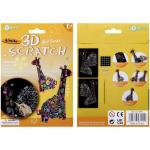 3D Scratch Art Giraffe