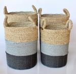 Black Grey & Natural Basket