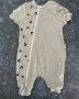 New Little Lumps Grey Zipped Onesie 12/18M