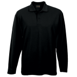 175G Pique Knit Long Sleeve Golfer Mens - 2XL Navy