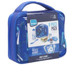 Smash 8 Piece Pack Lunch Box - Blue