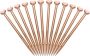 12PCS Rose Gold Metal Ballpoint Heart Shaped Creative Writing Pens
