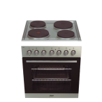 Univa 60CM Brushed Metallic Under Counter Oven And Stainless Solid Hob - U336SM-1