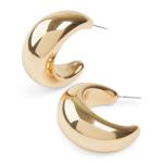 Goldair Gold Giant Huggie Earrings