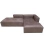 Teddy-george - Marsino Couch/sofa In Brown Buffalo Sued With Pillows