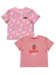 Berry Cute & Fruity Cotton T-shirts Girls 2-PACK - 6 12 Months