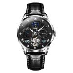 Leather Strap Fully Automatic Machinery Watch For Men