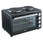 Defy – 30 Litre MINI Oven With 2 Hot Plates – Black