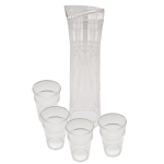 Acrylic 1.24 Litre Pitcher With 4 Piece Cup