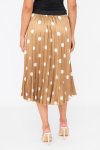 Vivian Summer Satin Pleated Skirt