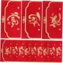 12PCS Vietnamese Red Envelopes For Year Of Horse Stylish Money Packet