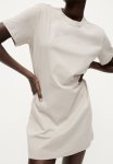 Cotton T-Shirt Dress - Light Beige
