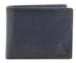 Dakar Dakota Spray Leather Wallet Navy