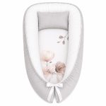 Pink And Grey Floral Baby Nest Pod Newborn Lounger