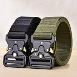 Simple Tactical Belt Casual Outdoor Waist Belts Automatic Buckle Belt Jeans Dress Pants Accessories For Women Men