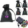 Premium Faux Leather Dragon Dice Pouch - Versatile Drawstring Storage For Dnd Dice Coins & Accessories