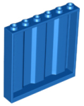 Parts Panel 1 X 6 X 5 With Corrugated Profile 23405 - Blue