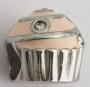 Stainless Steel European Charm - Cupcake