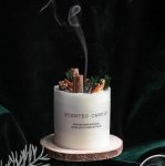 Scented Candle With Decorative Pot Puri