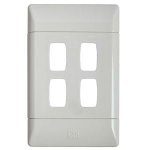 G003-P 4LEVER Grid Plate 2X4 White - Range