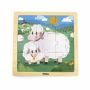 Wooden 9 Piece Sheep Puzzle