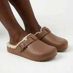Desi Fur Slip On - Chocolate - 8