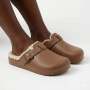 Desi Fur Slip On - Chocolate - 8