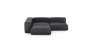 Three Module Corner Sofa - Leather - Dark Grey - 220CM X 220CM