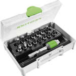 Festool 15 Piece Bit Set W rapid Change Bit Holder FES205822