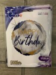 Blue Happy Birthday Foil