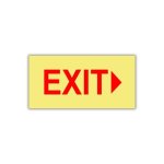 Sabs Exit Right Photoluminescent Sign E4