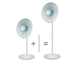 Mellerware White Fan 2 In 1 Stand & Pedestal - 35840WH